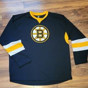 NHL Boston Bruins longsleeve practice jersey. Black & Yellow
